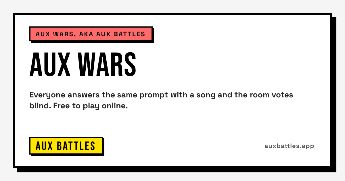 Aux Wars card from Aux Battles: aux wars, aka aux battles