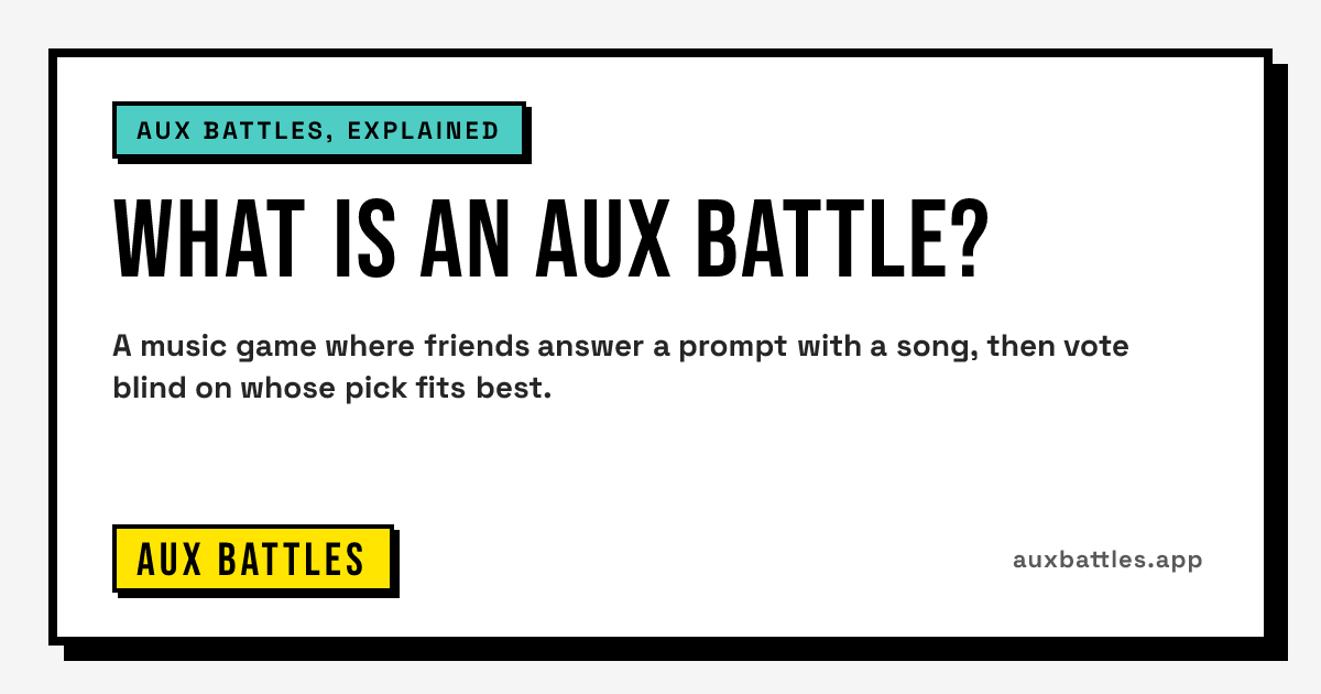What Is an Aux Battle? card from Aux Battles: aux battles, explained